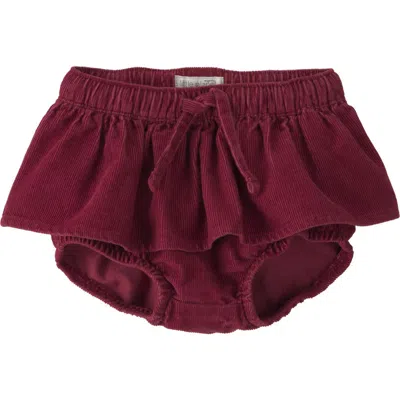 Little Planet Babies'  Organic Cotton Corduroy Skirt In Burgundy