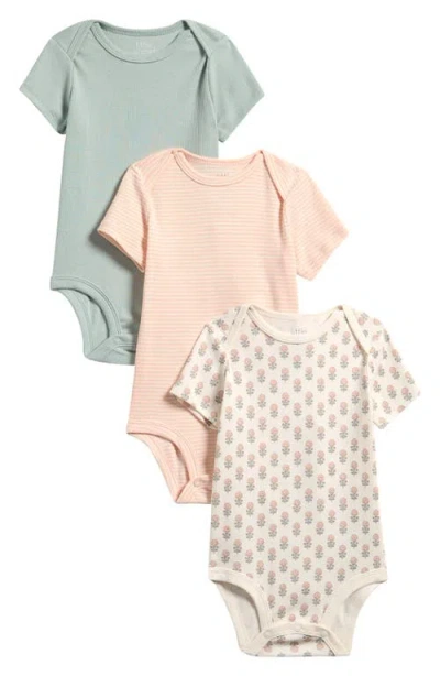 Little Planet Babies'  Pack Of 3 Assorted Organic Cotton Bodysuits In Multi