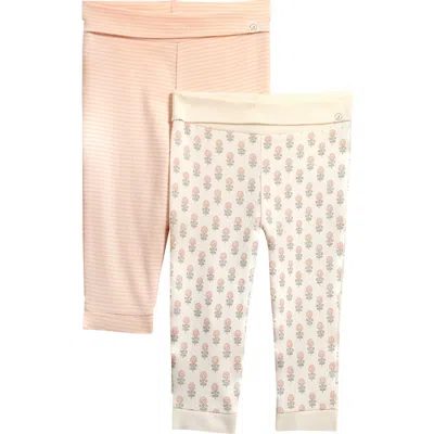 Little Planet Babies'  Set Of 2 Assorted Organic Cotton Knit Pants In Brown