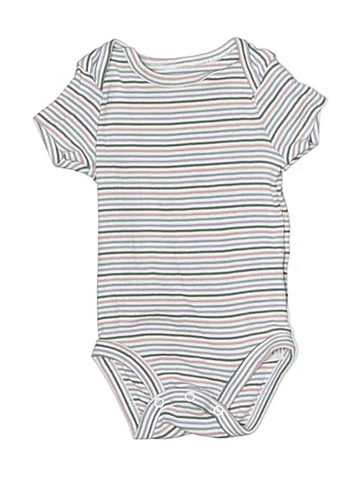 Pre-owned Little Planet Babies' Short Sleeve Onesie In Gray