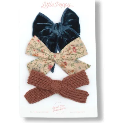 Little Poppy Co Babies'  The Bow Clip Set In The Amelia