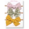 Little Poppy Co Babies'  The Headband Bow Set In The Savannah