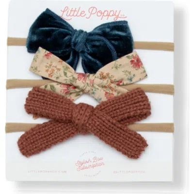 Little Poppy Co Babies'  The Headband Mini Bow Set In Multi