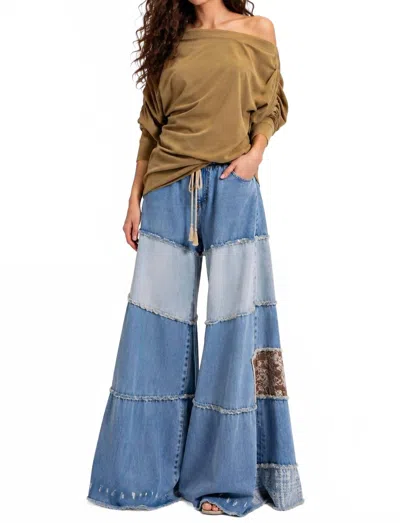 Little Secret Of Mine Asymmetric Oversized Off-shoulder Tunic In Olive In Green