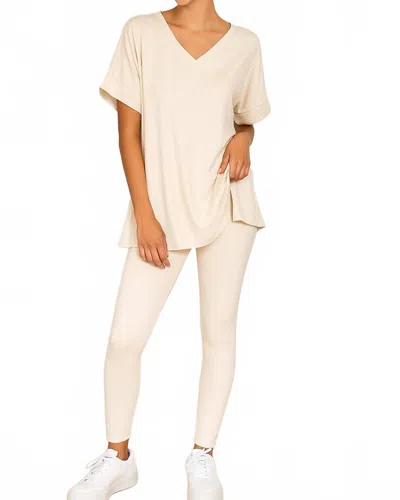 Little Secret Of Mine Chill Mode Activated Soft Loungewear In Sand Beige In Neutral