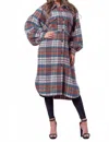 Little Secret Of Mine Plaid Tweed Coat In Multi In Multi