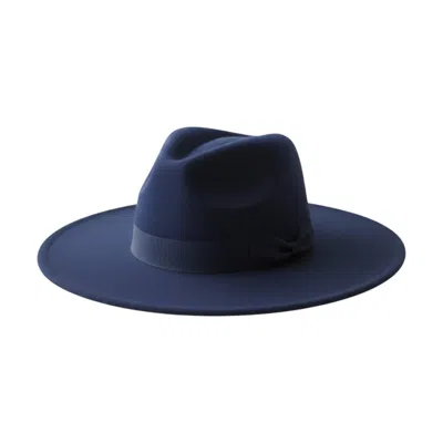 Little Secret Of Mine Women's Fedora Hats In Navy Blue In Multi