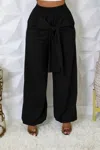 Little Secret Of Mine Women's High Waisted Pants In Black In Black
