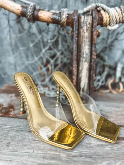 Little Secret Of Mine Women's Patent Leather Heels In Gold In Multi