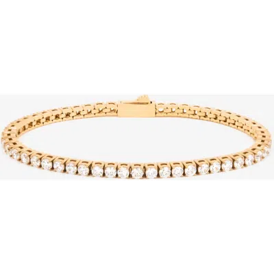 Little Sky Stone 3mm Tennis Bracelet In Gold