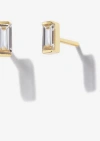 Little Sky Stone Baguette Moissanite Earrings In Clear/colorless