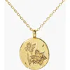 Little Sky Stone Birth Flower Necklace In Daffodil/march