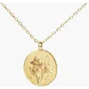 Little Sky Stone Birth Flower Necklace In Lily/may
