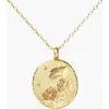 Little Sky Stone Birth Flower Necklace In Morning Glory/september