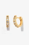 Little Sky Stone Birthstone Huggies In Gold
