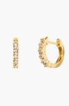 Little Sky Stone Birthstone Huggies In Gold