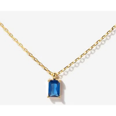 Little Sky Stone Birthstone Necklace In Blue