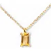 Little Sky Stone Birthstone Necklace In Citrine/november