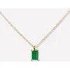 Little Sky Stone Birthstone Necklace In Emerald/may