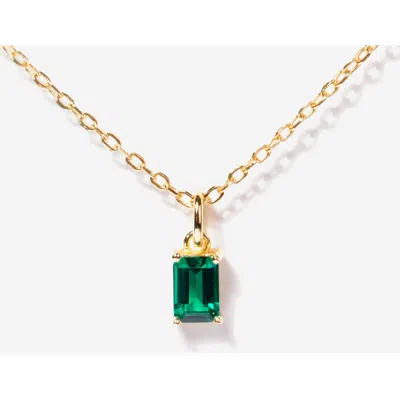 Little Sky Stone Birthstone Necklace In Green