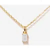 Little Sky Stone Birthstone Necklace In Moonstone/june