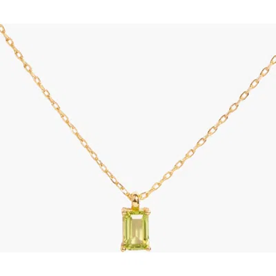 Little Sky Stone Birthstone Necklace In Peridot/august