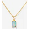 Little Sky Stone Birthstone Necklace In Pink Tourmaline/october