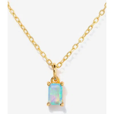 Little Sky Stone Birthstone Necklace In Pink Tourmaline/october