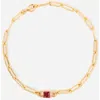 Little Sky Stone Birthstone Paperclip Chain Bracelet