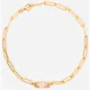 Little Sky Stone Birthstone Paperclip Chain Bracelet In Gold