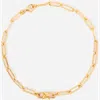 Little Sky Stone Birthstone Paperclip Chain Bracelet In Metallic