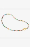 Little Sky Stone Cameron Beaded Necklace In Multicolored