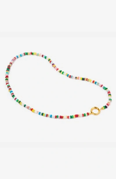 Little Sky Stone Cameron Beaded Necklace In Multicolored