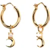 Little Sky Stone Crescent Moon Opal Earrings