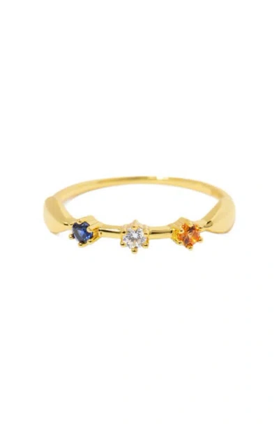 Little Sky Stone Elena Sapphire Accent Ring In Multi