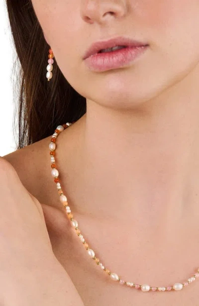 Little Sky Stone Eliza Pearl Bead Necklace