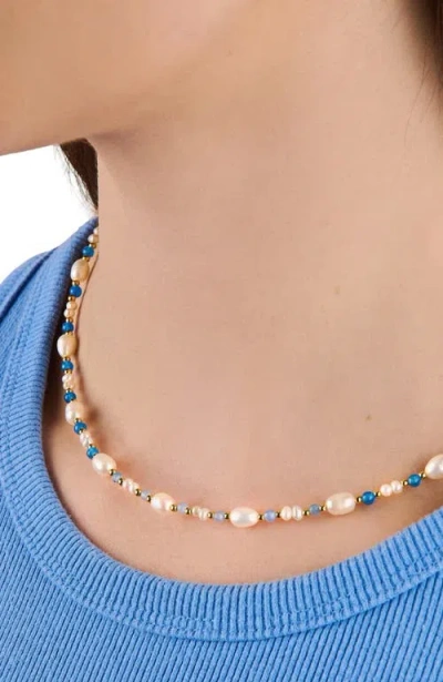 Little Sky Stone Eliza Pearl Bead Necklace