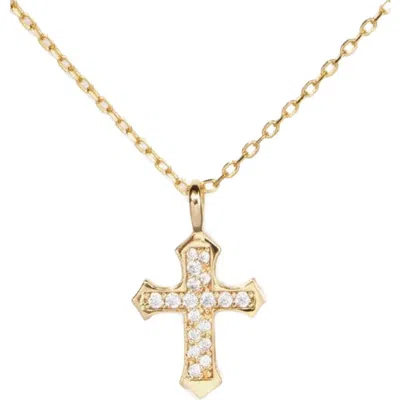 Little Sky Stone Evelyn Cross Necklace In Multi