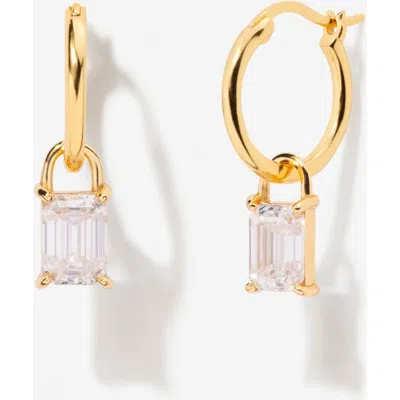 Little Sky Stone Iris Birthstone Hoops In Gold