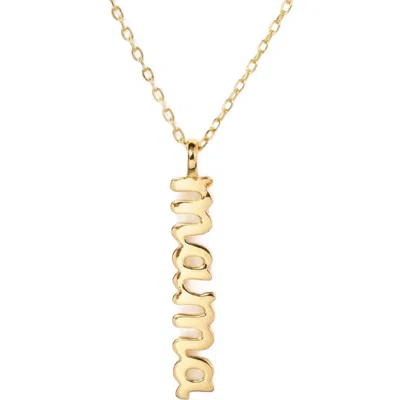 Little Sky Stone Mama Charm Necklace In Gold