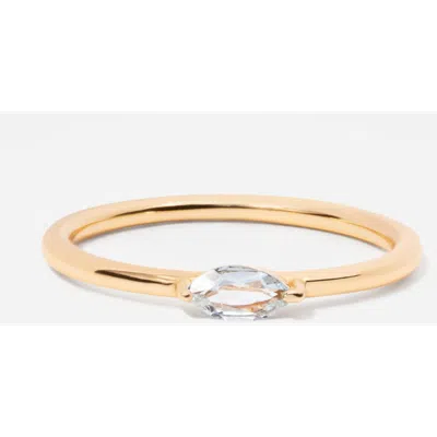 Little Sky Stone Marquise Birthstone Ring In Blue