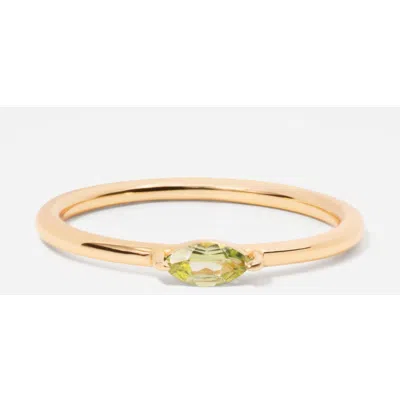 Little Sky Stone Marquise Birthstone Ring In Green
