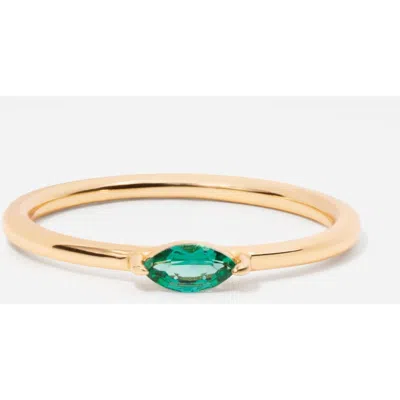 Little Sky Stone Marquise Birthstone Ring In Green