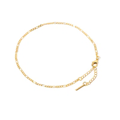 Little Sky Stone Men's Gold Figaro Chain Anklet