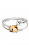 Little Sky Stone Serpentine Ring In Metallic