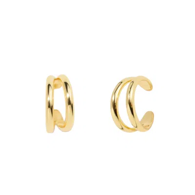 Little Sky Stone Women's Gold Duet Ear Cuff