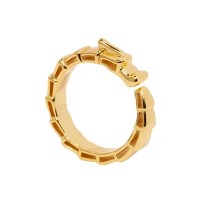 Little Sky Stone Women's Gold Fiery Dragon Ring