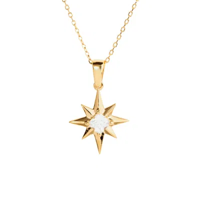 Little Sky Stone Women's Gold North Star Necklace