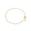 Little Sky Stone Women's Gold Satellite Chain Anklet