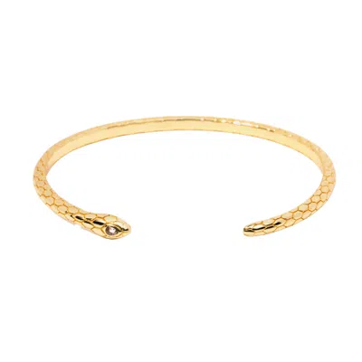 Little Sky Stone Women's Gold Snake Cuff Bracelet